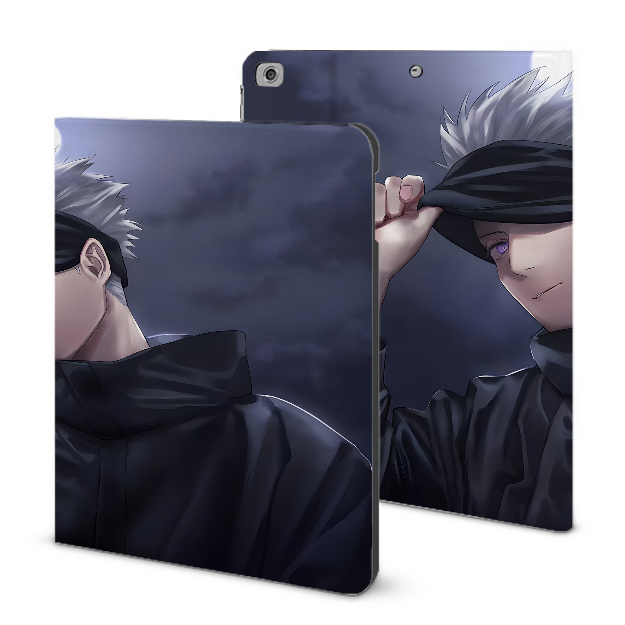 （画像用） 呪術廻戦 Jujutsu Kaisen IPad ケース ブック型 PUレザー TPU 耐衝撃 軽量 薄型 ペン収納なし 全面保護 IPad 各モデル対応